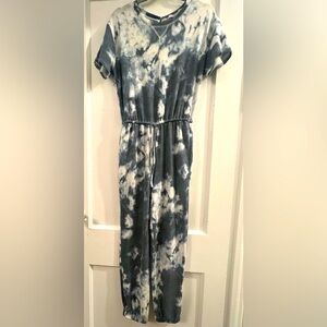 Collective Concepts Tie-Dye Women's short sleeve jogger jumpsuit